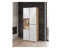 Display cabinet CROSS Helvetia 79 cm, white with wotan oak Display cabinet CROSS Helvetia 79 cm, white with wotan oak