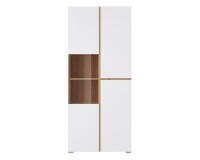 Display cabinet CROSS Helvetia 79 cm, white with wotan oak Display cabinet CROSS Helvetia 79 cm, white with wotan oak