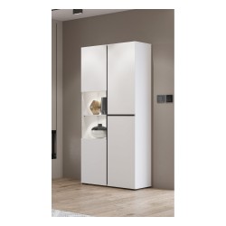 Display cabinet CROSS Helvetia 79 cm, white with black