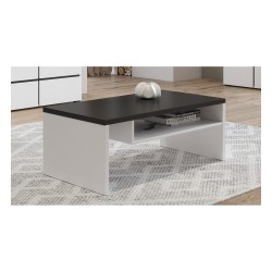 Coffee table CROSS Helvetia 120 cm, white with black