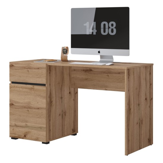 Desk CROSS Helvetia 130 cm, wotan oak with black Desk CROSS Helvetia 130 cm, wotan oak with black