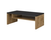 Coffee table CROSS Helvetia 120 cm, wotan oak with black Coffee table CROSS Helvetia 120 cm, wotan oak with black