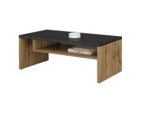 Coffee table CROSS Helvetia 120 cm, wotan oak with black Coffee table CROSS Helvetia 120 cm, wotan oak with black