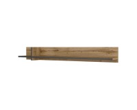 Wall shelf CROSS Helvetia 180 cm, wotan oak with black