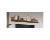 Wall shelf CROSS Helvetia 180 cm, wotan oak with black
