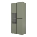 Display cabinet CROSS Helvetia 79 cm, green with black