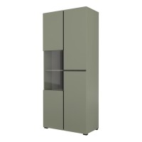 Display cabinet CROSS Helvetia 79 cm, green with black