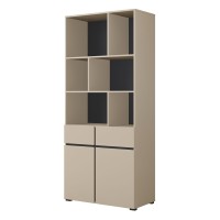 Shelving unit CROSS Helvetia 85 cm, Congo with black