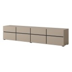 Тумба ТВ CROSS Helvetia 225 см, конго с чёрным