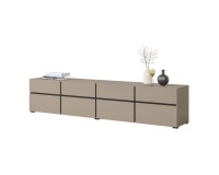 Тумба ТВ CROSS Helvetia 225 см, конго с чёрным