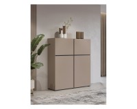 Tall chest of drawers CROSS Helvetia 119 cm, Congo with black