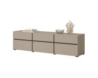 Тумба ТВ CROSS Helvetia 180 см, конго с чёрным