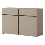 Chest of drawers CROSS Helvetia 119 cm, Congo with black
