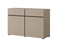 Комод CROSS Helvetia 119 см, конго с чёрным