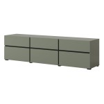 TV unit CROSS Helvetia 180 cm, green with black