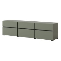 TV unit CROSS Helvetia 180 cm, green with black
