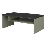 Coffee table CROSS Helvetia 120 cm, green with black