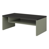 Coffee table CROSS Helvetia 120 cm, green with black