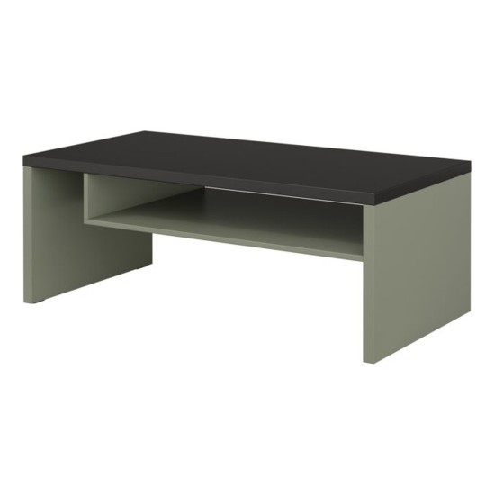 Coffee table CROSS Helvetia 120 cm, green with black Coffee table CROSS Helvetia 120 cm, green with black