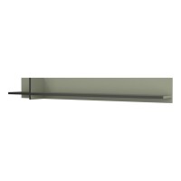 Wall shelf CROSS Helvetia 180 cm, green with black