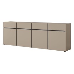 Chest of drawers CROSS Helvetia 225 cm, Congo with black Chest of drawers CROSS Helvetia 225 cm, Congo with black