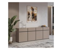 Chest of drawers CROSS Helvetia 225 cm, Congo with black
