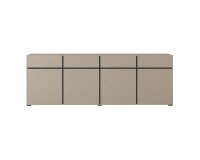 Chest of drawers CROSS Helvetia 225 cm, Congo with black