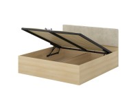 Bed TERRA 180x200 cm, Lindberg oak, with a bedding box and a lifting frame Bed TERRA 180x200 cm, Lindberg oak, with a bedding box and a lifting frame