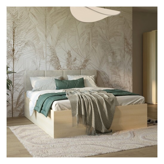 Bed TERRA 180x200 cm, Lindberg oak
