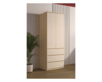 Wardrobe TERRA 80 cm, Lindberg oak with sandy beige