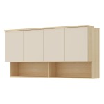 Wall cabinet TERRA 168 cm, Lindberg oak with sandy beige