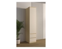 Shelving unit TERRA 45 cm, Lindberg oak with sandy beige, one door and two drawers, with tall doors, type 95 Shelving unit TERRA 45 cm, Lindberg oak with sandy beige, one door and two drawers, with tall doors, type 95