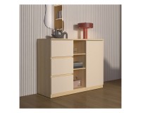 Chest of drawers TERRA 120 cm, Lindberg oak with sandy beige Chest of drawers TERRA 120 cm, Lindberg oak with sandy beige