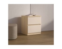 Bedside table TERRA 45 cm, Lindberg oak with sandy beige