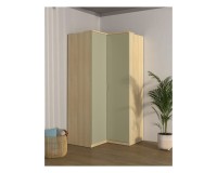 Corner wardrobe TERRA 109 cm, Lindberg oak with eucalyptus Corner wardrobe TERRA 109 cm, Lindberg oak with eucalyptus