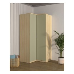 Corner wardrobe TERRA 109 cm, Lindberg oak with eucalyptus Corner wardrobe TERRA 109 cm, Lindberg oak with eucalyptus