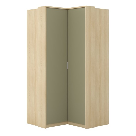 Corner wardrobe TERRA 109 cm, Lindberg oak with eucalyptus Corner wardrobe TERRA 109 cm, Lindberg oak with eucalyptus