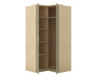 Corner wardrobe TERRA 109 cm, Lindberg oak with eucalyptus Corner wardrobe TERRA 109 cm, Lindberg oak with eucalyptus