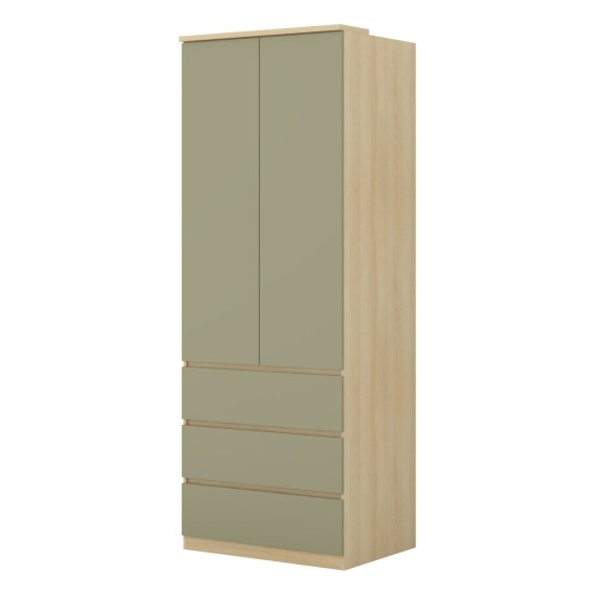 Wardrobe TERRA 80 cm, Lindberg oak with eucalyptus Wardrobe TERRA 80 cm, Lindberg oak with eucalyptus