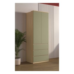 Wardrobe TERRA 80 cm, Lindberg oak with eucalyptus Wardrobe TERRA 80 cm, Lindberg oak with eucalyptus