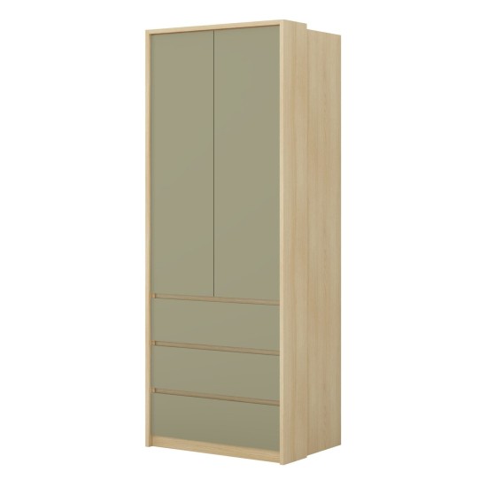 Wardrobe TERRA 80 cm, Lindberg oak with eucalyptus Wardrobe TERRA 80 cm, Lindberg oak with eucalyptus