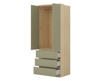Wardrobe TERRA 80 cm, Lindberg oak with eucalyptus Wardrobe TERRA 80 cm, Lindberg oak with eucalyptus