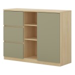 Chest of drawers TERRA 120 cm, Lindberg oak with eucalyptus