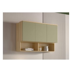 Wall cabinet TERRA 126 cm, Lindberg oak with eucalyptus Wall cabinet TERRA 126 cm, Lindberg oak with eucalyptus