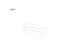 מזנון טלוויזיה LARONA 140, אלון לפקס