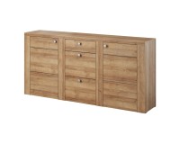 Chest of drawers LARONA 176 cm, light Riviera oak