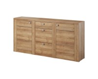 Chest of drawers LARONA 176 cm, light Riviera oak