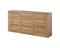 Chest of drawers LARONA 176 cm, light Riviera oak