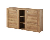 Chest of drawers LARONA 155 cm, light Riviera oak