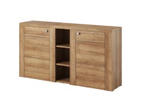 Chest of drawers LARONA 155 cm, light Riviera oak